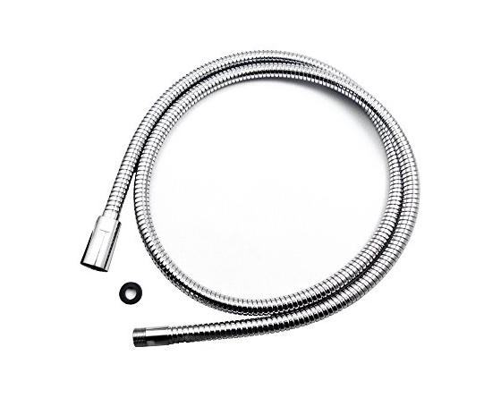 KOHLER MasterShower Brauseschlauch 152 Cm, Mattschwarz – Metallschlauch Mit Drehbarem Fuß