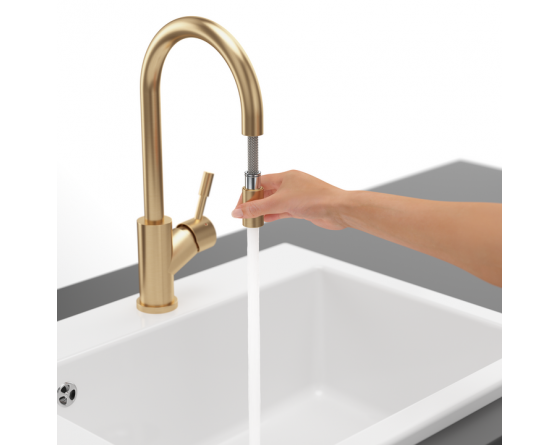 Villeroy & Boch VB Küchenarmatur Umbrella Flex 925400 389mm Gold 92540003