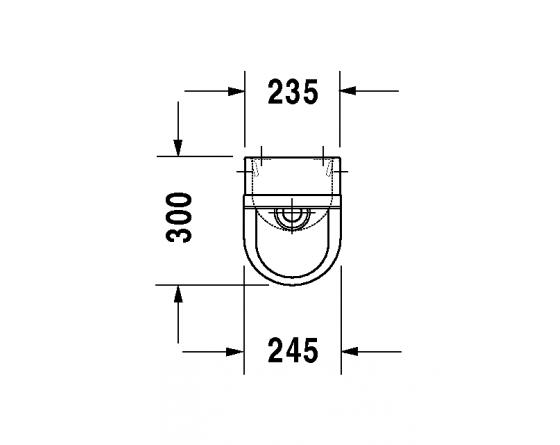 Duravit Urinal Starck 3 Zulauf V Hinten Inkl Spulduse Ohne Deckel Weiss 0827250000