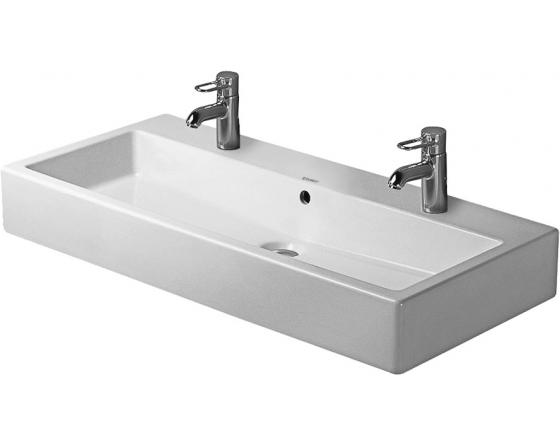 Duravit Waschtisch 1000mm Vero Weiß mit ÜL, mit HLB, 3 HL, WonderGliss