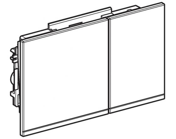 Geberit Omega60 Betätigungsplatte weiß 243118SI1