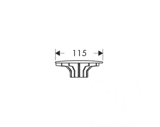 Hansgrohe Staro 90 Cover Plate With Ventilation Hole - Chrome Stainless Steel, Complete Assembly Set - View #5