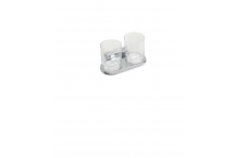 Pahar de plastic transparent cu suport pentru baie MKW I961-0070