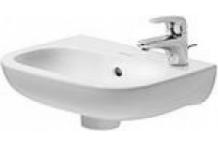 Duravit Handwaschbecken 360mm D-Code Weiß mit ÜL, mit HLB, HL links 07053600092