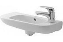 Duravit Handwaschbecken 500mm D-Code Weiß mit ÜL, mit HLB, HL rechts 07065000082