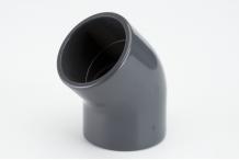 GF Rohr vormals JRG Winkel 45° PVC-U metrisch d 50 mm  RV0GYI500