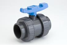 GF Rohr vormals JRG Kugelhahn (Safeblock) mit Klebemuffen radial ein-, ausbaubar ISO PVC-U d 32 mm VSA22I320
