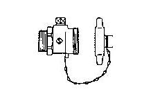 Klepp & Co Armaturen Kesselfüll-und Entleerungshahn 1/2" mit Kappe und Kette H13-015