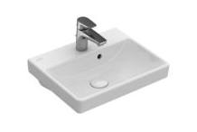 Villeroy & Boch Avento Handwaschbecken 45cm mit ÜL, 1 HL, Weiß 73584501