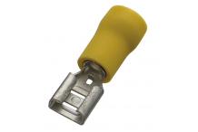 Flachsteckhülse gelb isoliert 4 - 6 mm² / FSt. 6,3x0,8 mm 260396