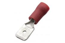 Flachstecker rot isoliert 0,5 - 1 mm² / FSt. 6,3x0,8 mm 260422