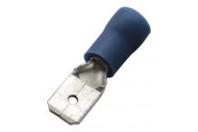 Flachstecker blau isoliert 1,5 - 2,5 mm² / FSt. 6,3x0,8 mm 260424