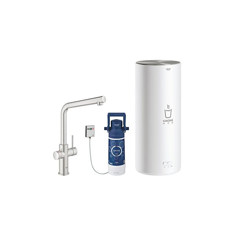 Grohe GROHE Armatur und Boiler Red Duo 30325 L-Size L-Auslauf supersteel 30325DC1