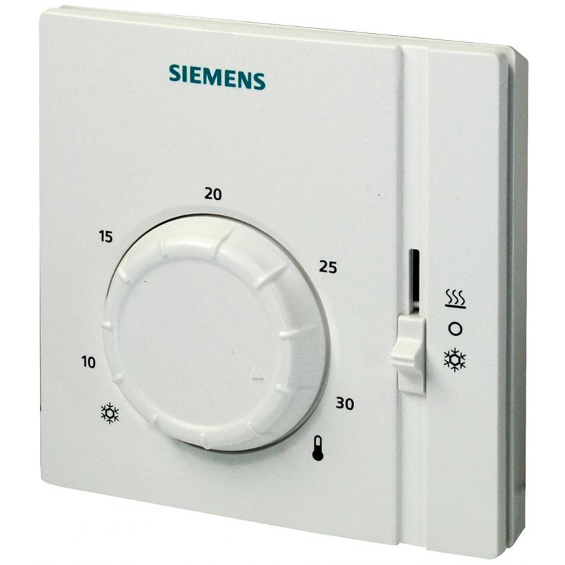 Siemens Raumtemperaturregler 24-250VAC Sollwert 8-30°C einstellb.,Ein/H-/K-Bet RAA41
