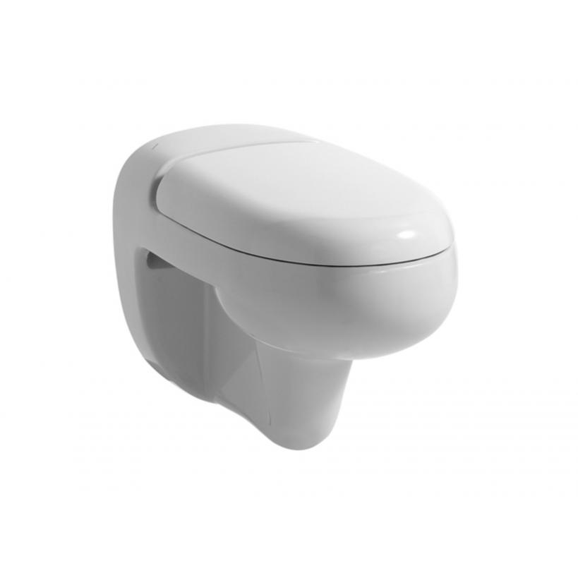 Capac de toaleta Laufen Florakids cu capac acoperit antibacterian, alb 8910303000001