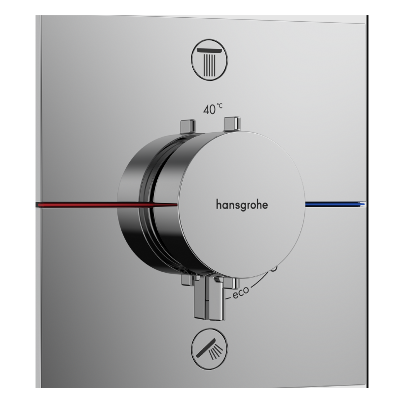 Hansgrohe HG Thermostat UP ShowerSelect Comfort E Fertigset 2 Verbraucher chrom 15572XXX