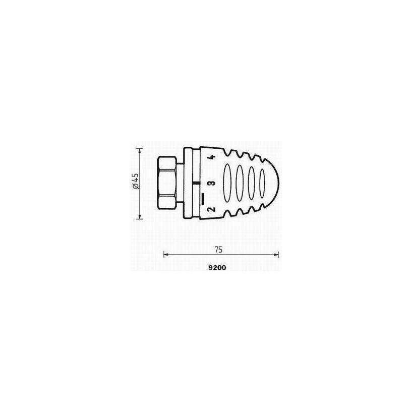 Cap maner termostat design Herz MINI „H” 1920038