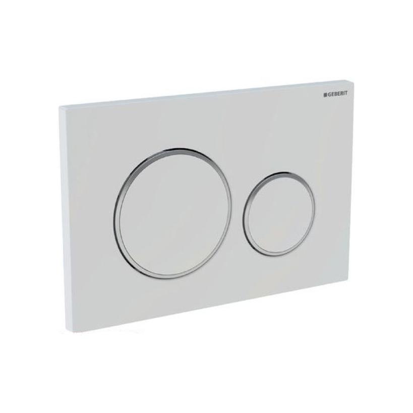 Geberit Sigma 20 2-M Betätigungsplatte weiß/gold/weiß 115882KK1