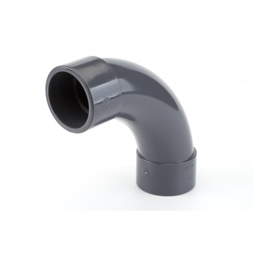 GF pipe formerly JRG elbow 90° PVC-U metric d 50 mm RV0CUI500