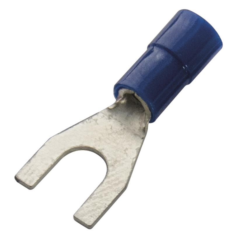 Gabelkabelschuh blau isoliert 1,5 - 2,5 mm² / M6 260318