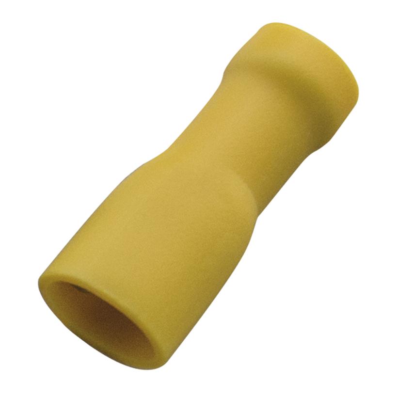 Flachsteckhülse gelb vollisoliert 4 - 6 mm² / FSt. 6,3x0,8 mm 260418