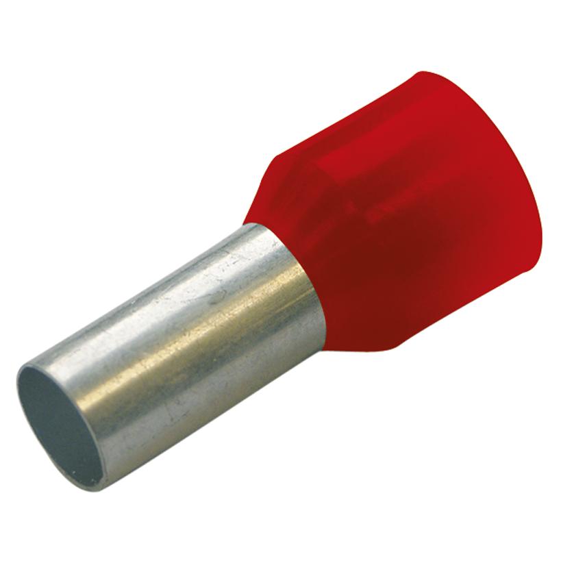 Aderendhülsen isoliert Farbserie III DIN 1 mm² / L 12 mm rot 270806 (Preis Pro Stück)