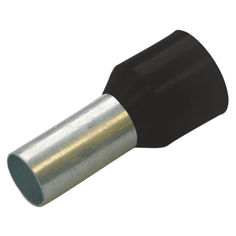 Aderendhülsen isoliert Farbserie III DIN 1,5 mm² / L 8 mm schwarz 270807 (500 Stück)