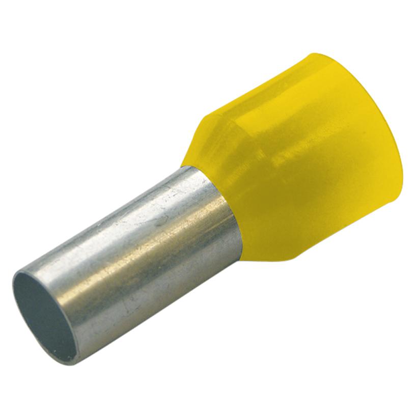 Aderendhülsen isoliert Farbserie III DIN 6 mm² / L 18 mm gelb 270820