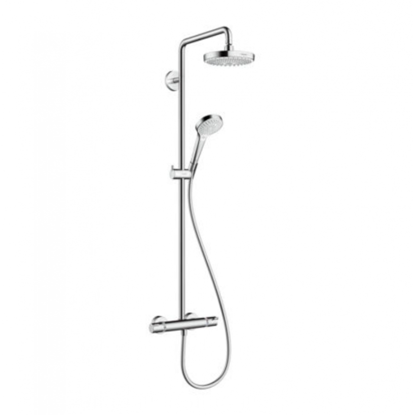 Coloana de dus Hansgrohe Croma Select S, 2 jeturi, alb/ crom, 27253400